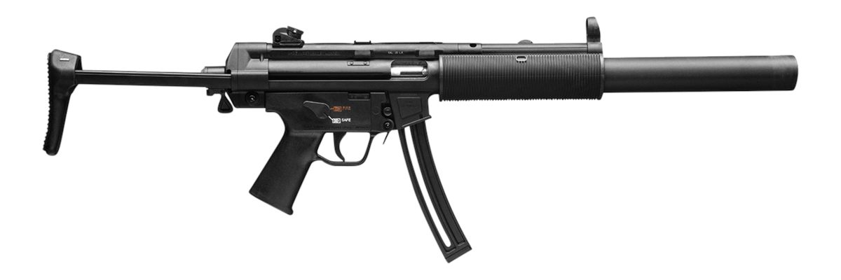 Heckler Koch HK 81000469 MP5 Full Size 22 LR 10+1 16.10in Black Steel Barre view 2