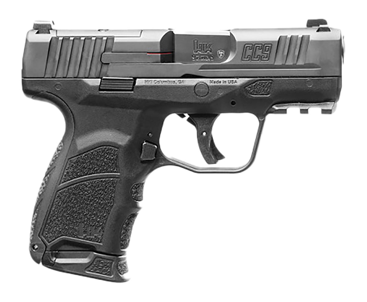 Heckler Koch HK 81000550 CC9 9mm Luger 10+1/12+1 3.32in Black Polygonal Rif