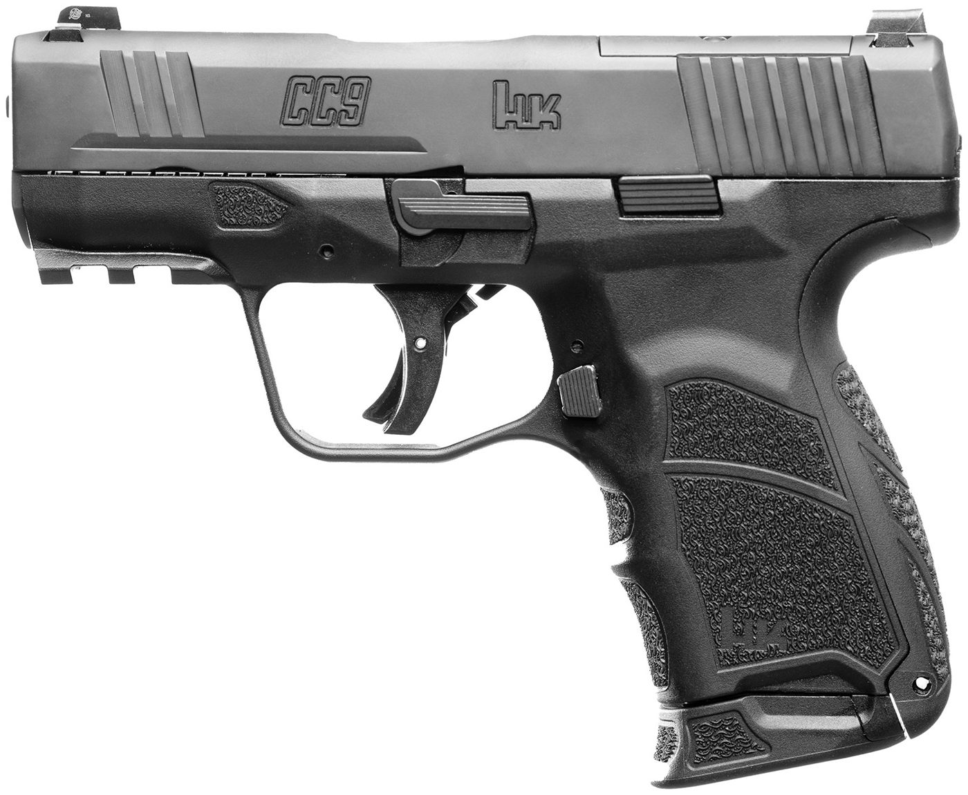 Heckler Koch HK 81000550 CC9 9mm Luger 10+1/12+1 3.32in Black Polygonal Rif view 2