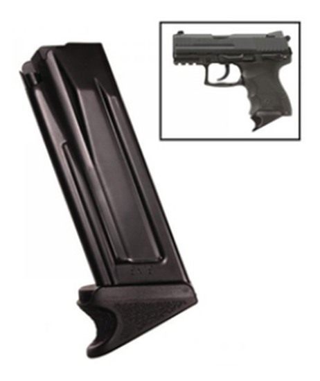 Heckler Koch H K VP9SK P30SK Handgun Magazine Black with Extended Floorplat view 2