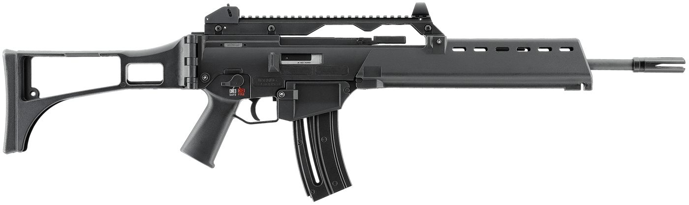HK 81000995 G36 22 LR 10+1 18.13in Black Barrel w/Flash Suppressor, Receive