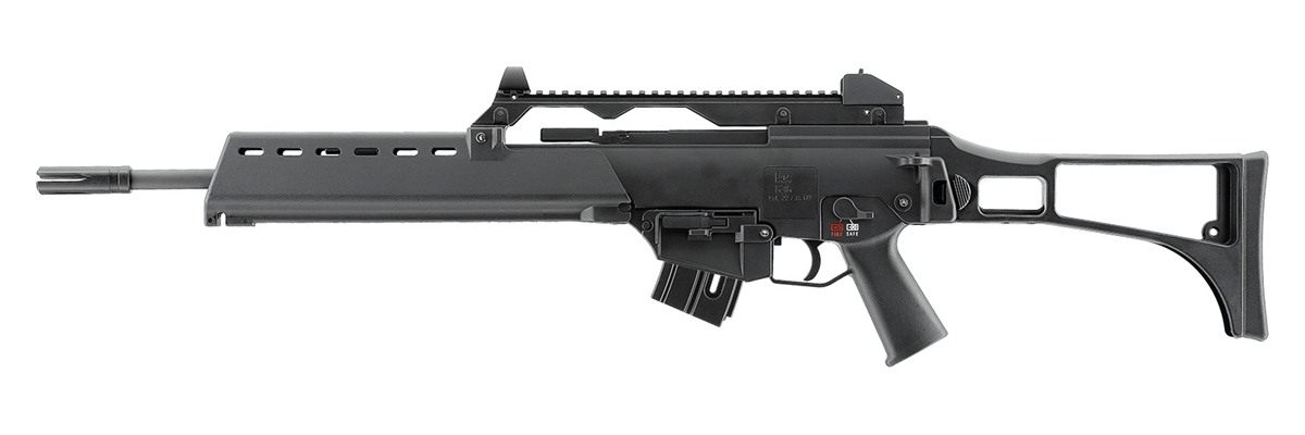 HK 81000995 G36 22 LR 10+1 18.13in Black Barrel w/Flash Suppressor, Receive view 2