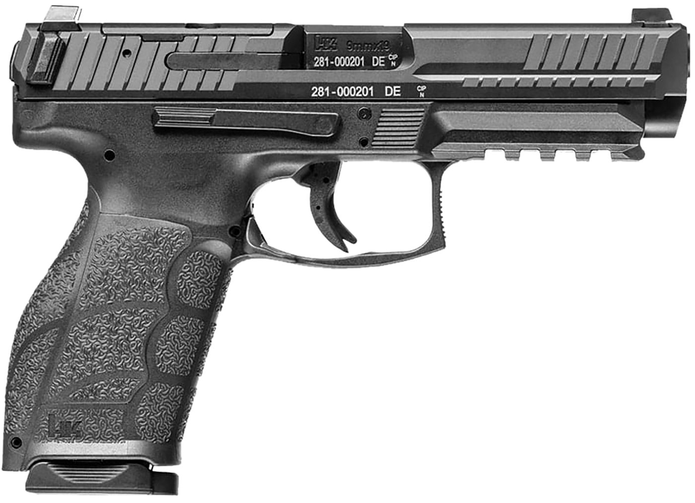 HK 81001057 VP9A1 K Compact 9mm Luger 15+1 4.09in Black Steel Barrel, Optic