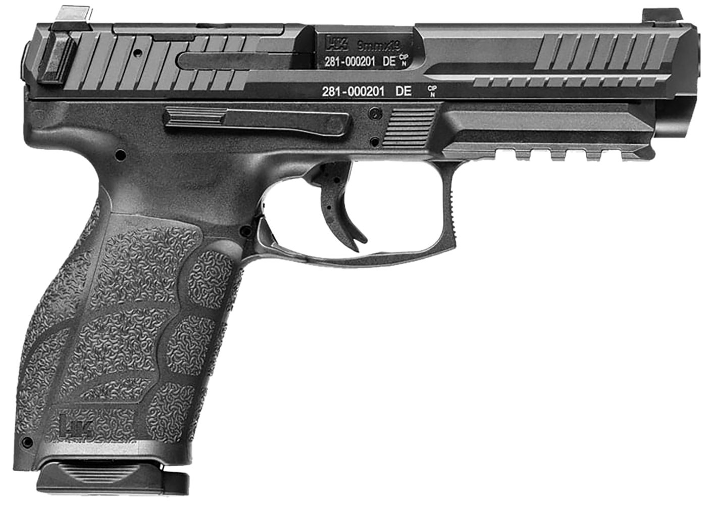 HK 81001064 VP9A1 Full Size 9mm Luger 20+1 4.53in Barrel, Black Steel Optic