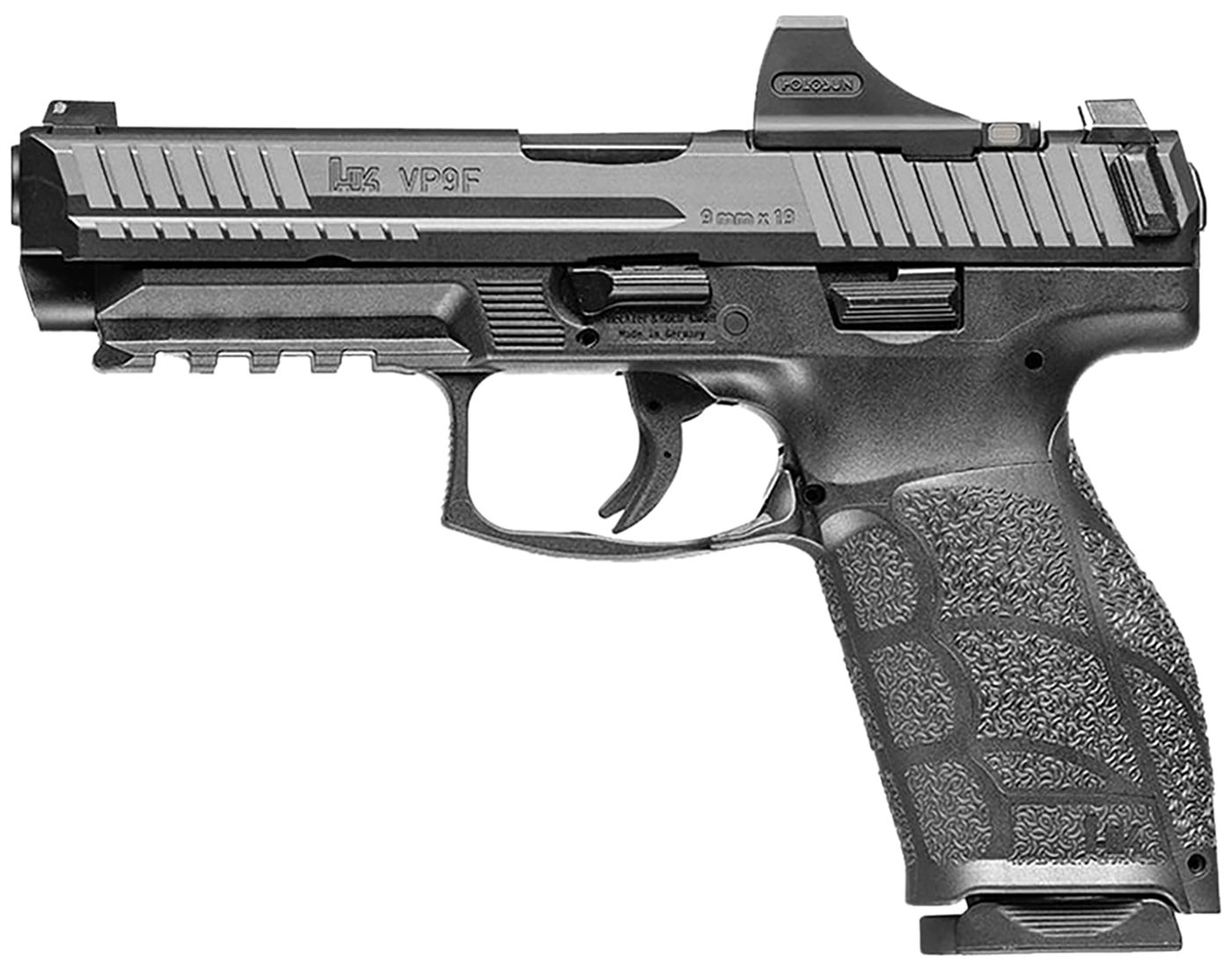 Heckler and Koch H K VP9A1 F OE Holosun SCS Handgun 9mm Luger 10rd Magazine