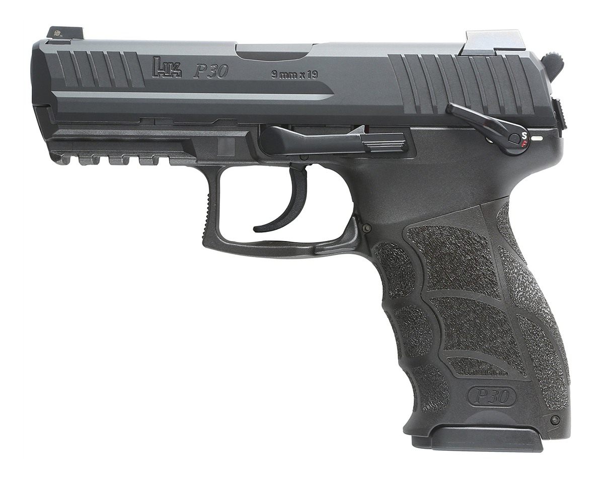 HK H K P30 S V3 Handgun 9mm Luger 15rd Magazines(2) 3.85in Barrel DA/SA tri view 2
