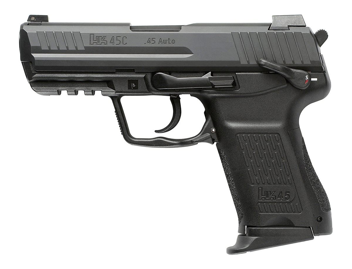 H K HK 81001111 V1 Compact 45 ACP 8+1 3.94in Black Polygonal Rifled Barrel view 2