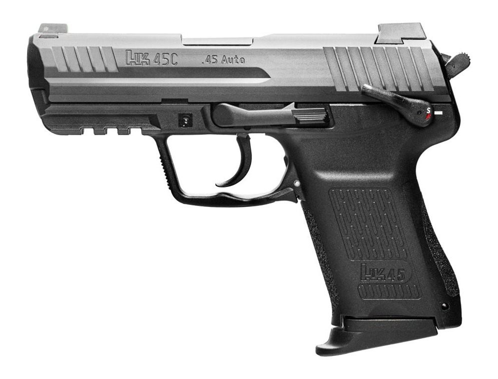 H K HK 81001111 V1 Compact 45 ACP 8+1 3.94in Black Polygonal Rifled Barrel view 3