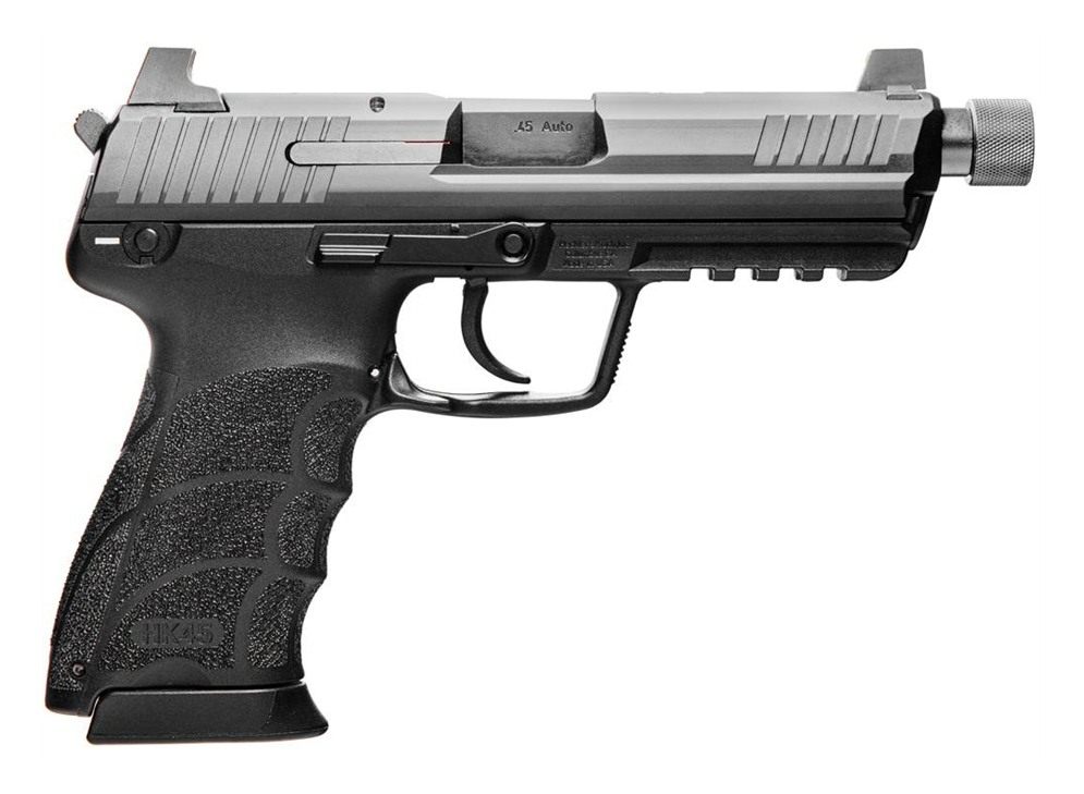 HK 81001117 V1 .45 ACP 10+1 4.46in Black Threaded Barrel, Cerakote Serrated view 2