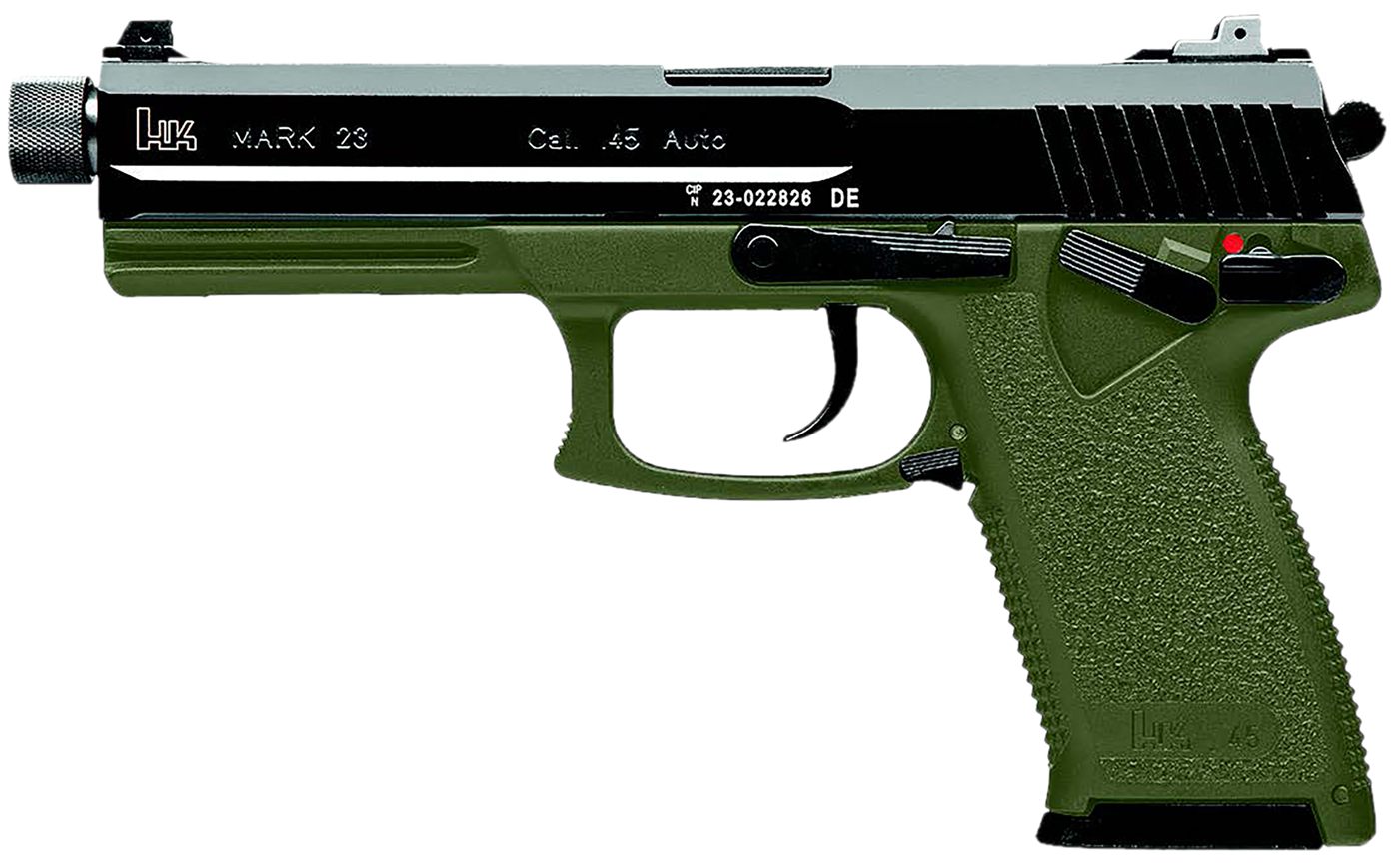 Heckler Koch USA HK 81001074 Mark 23 45 ACP 12+1 5.87in Black Threaded Barr view 2