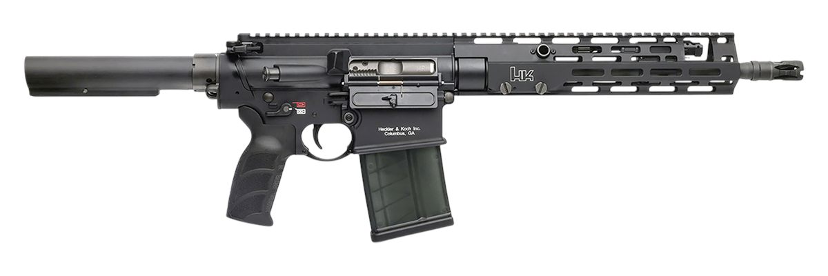 HK 81001052 MR762 A4 7.62x51mm 20+1 13in Threaded Barrel, M-LOK Handguard