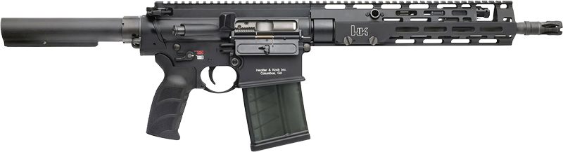 HK 81001052 MR762 A4 7.62x51mm 20+1 13in Threaded Barrel, M-LOK Handguard view 4