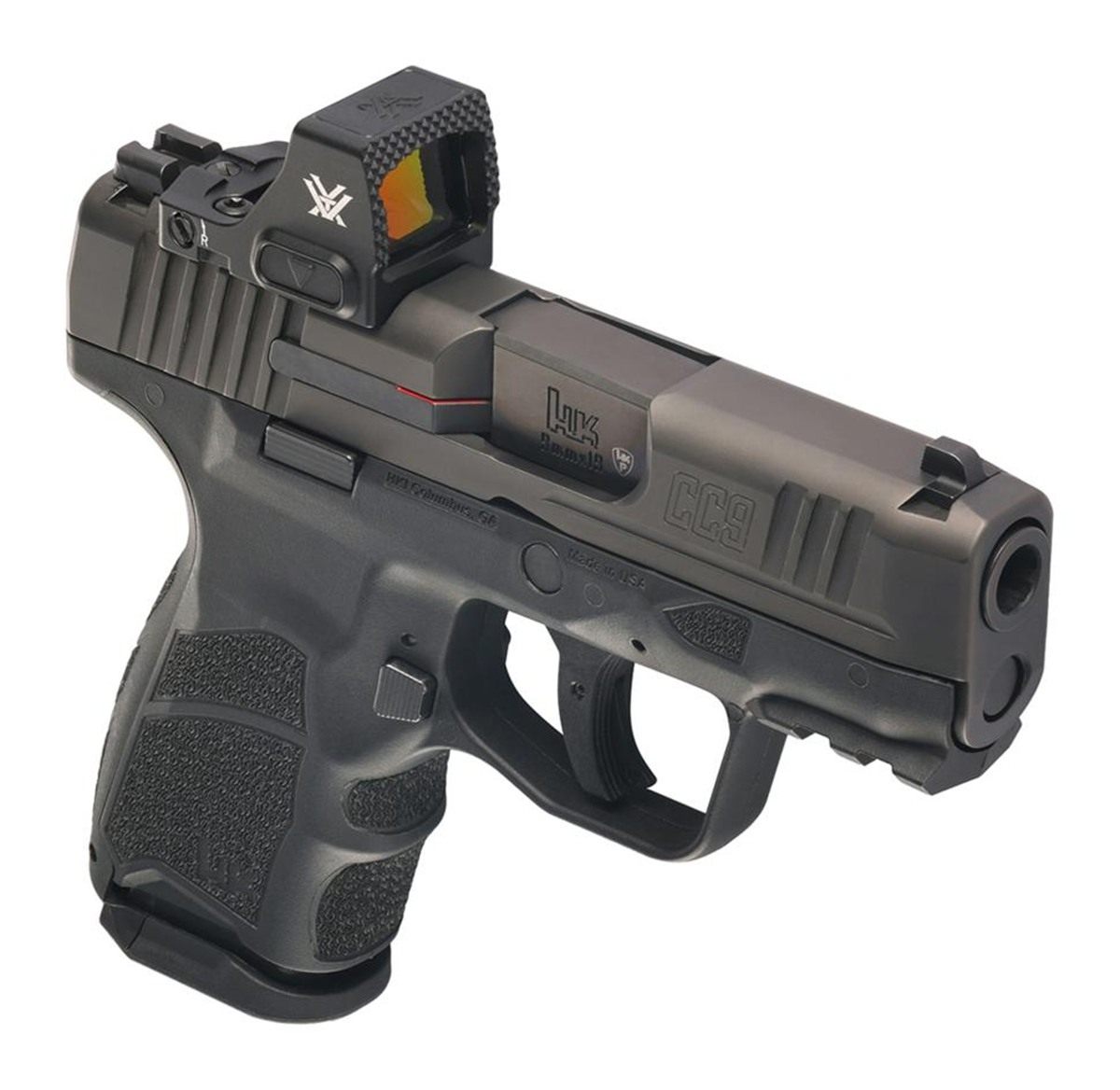 Heckler Koch HK 81001353 CC9 w/Optic Micro Compact 9mm Luger 10+1 3.32in Bl view 2