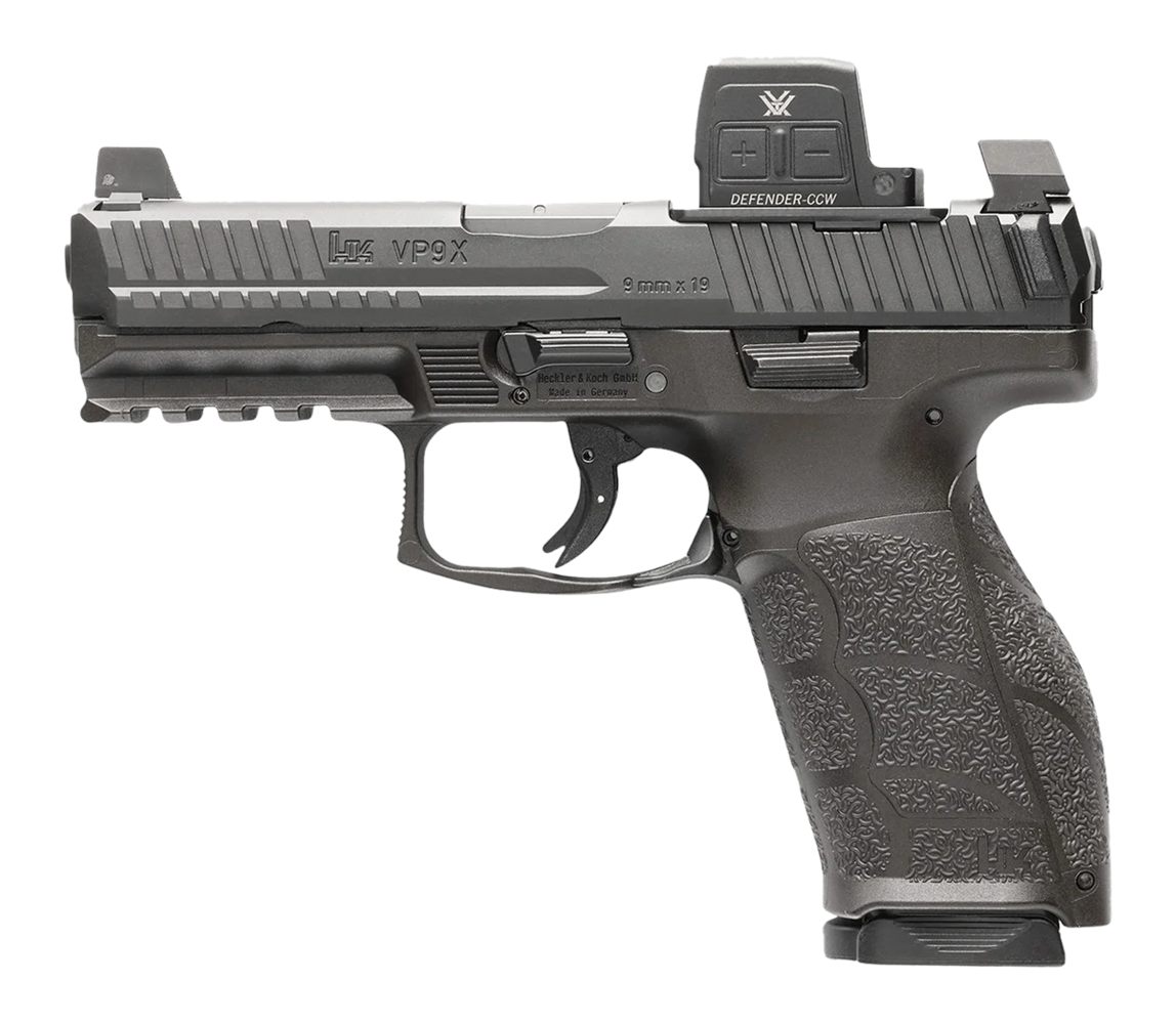 Heckler Koch HK 81001356 VP9A1 X w/Optic Full Size 9mm Luger 10+1 4.09in Bl