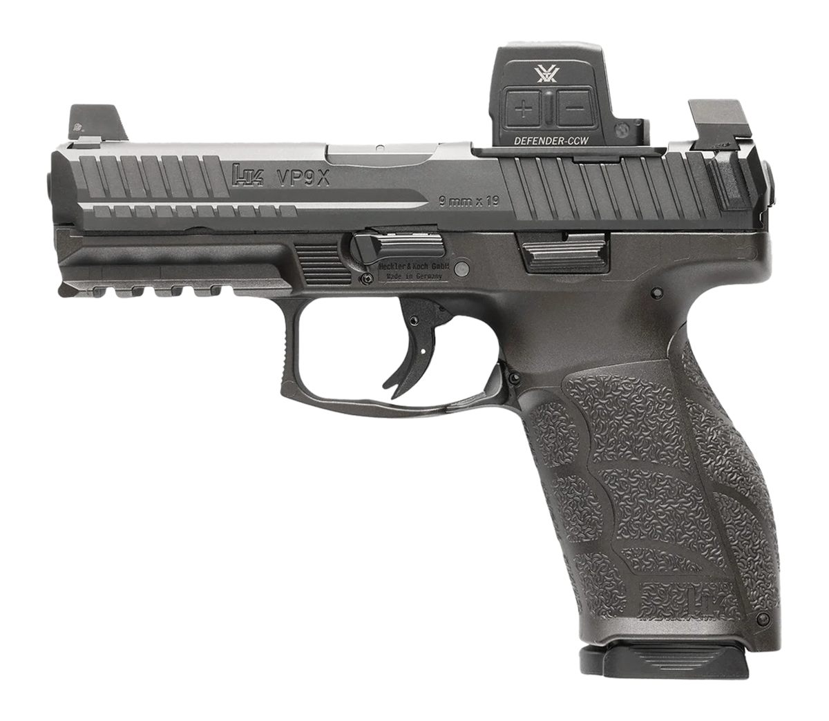 Heckler Koch HK 81001357 VP9A1 X w/Optic Full Size 9mm Luger 15+1 4.09in Bl