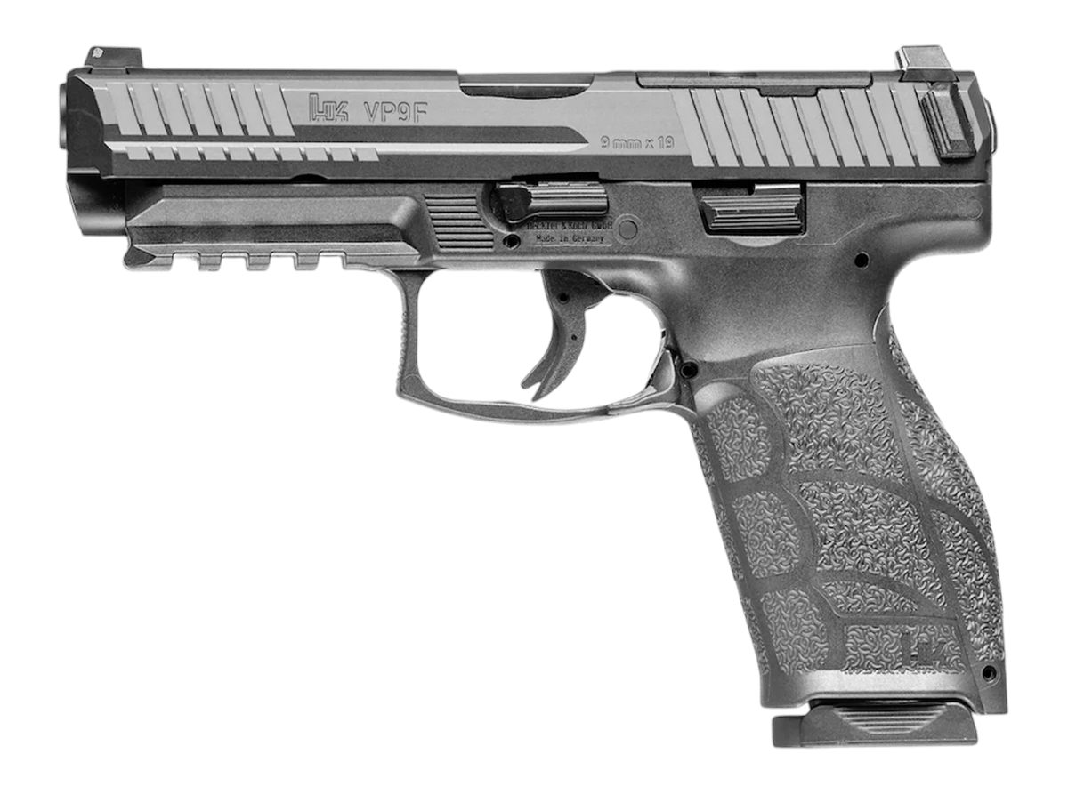 Heckler Koch HK 81001497 VP9 A1 w/Optic Full Size 9mm Luger 10+1 4.53in Bla