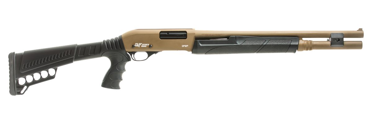 Gforce Arms GF2P 12GA 18.5in 3in Pistol Grip 7+1 FDE SYN