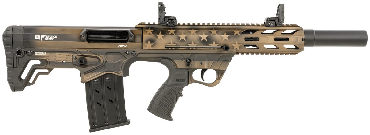 Gforce Arms GFY1USBNZ 12 Gauge Semi-Auto 3in 5+1 18.50in Black Threaded Bar