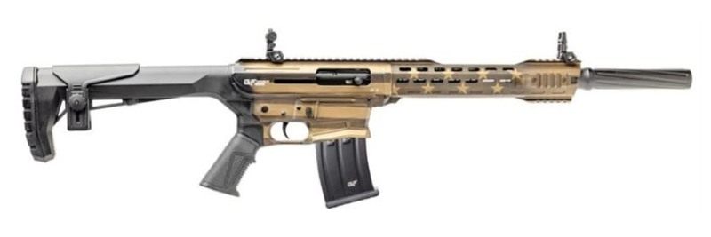 GForce Arms GF25 AR-12 12GA 3in 18.5in 5RD Bronze USA Flag