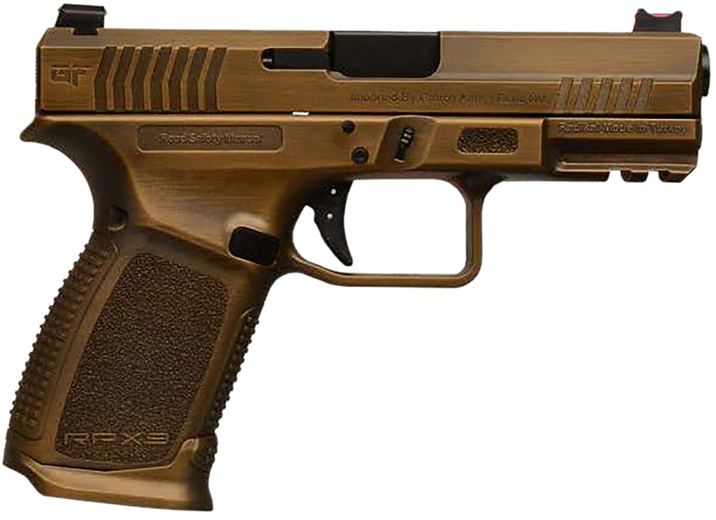 GForce Arms GFRPX3C9BNZ Exodus 9mm Luger 15+1 4.02in Black Steel Barrel, Br