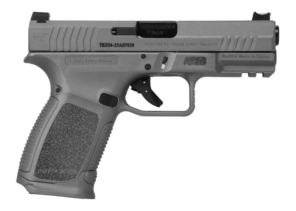 Gforce Arms GFRPX3C9TG Exodus 9mm Luger 15+1 4.02in Black Steel Barrel, Tac view 2