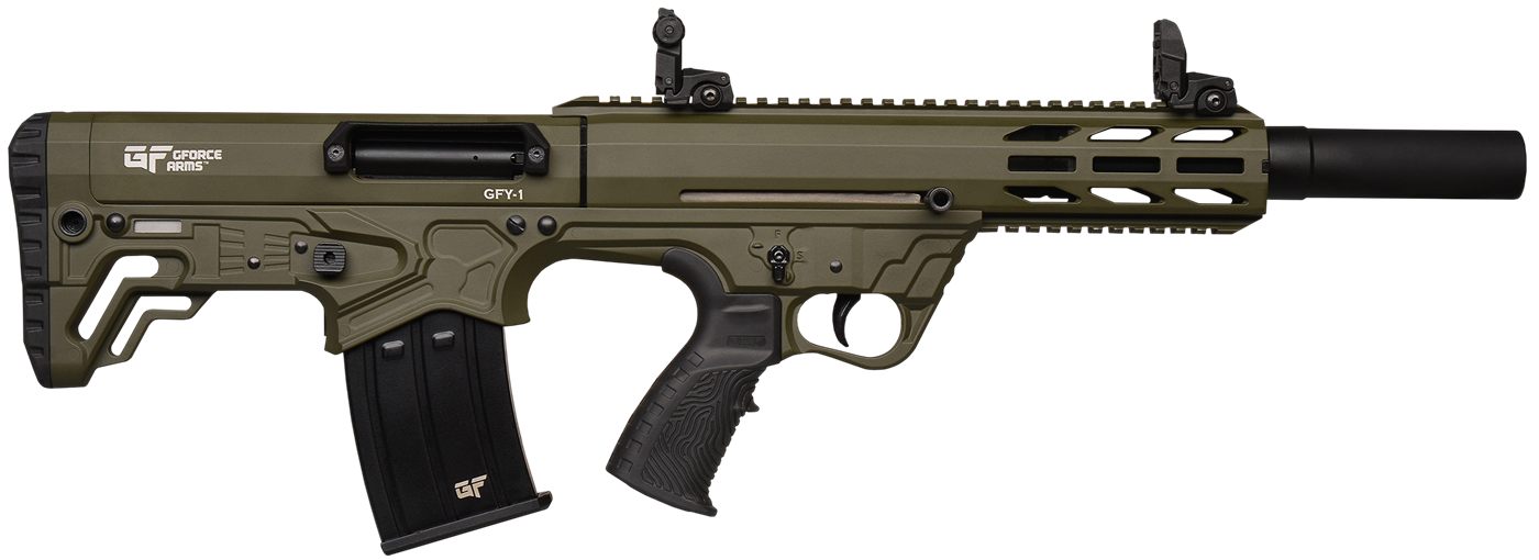 Gforce Arms GFY11220ODG USA 12 Gauge Semi-Auto 3in 5+1 18.50in Black Thread