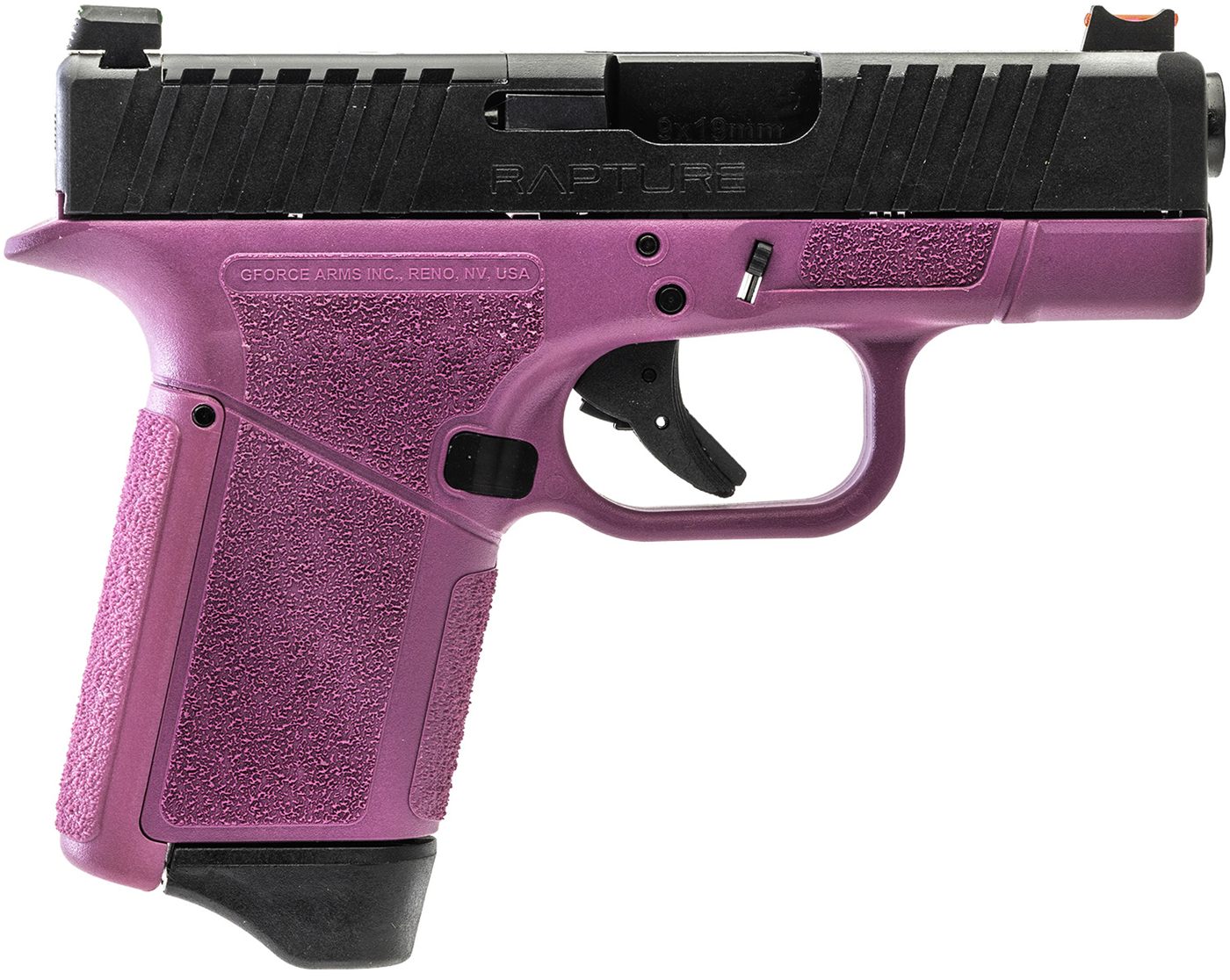 Gforce Arms GF932512PIB Rapture Sub-Compact 9mm Luger 12+1 3.25in Black Ste