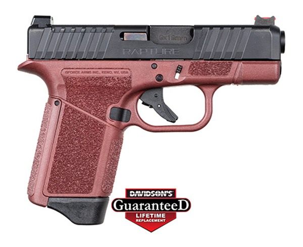 GForce Arms GF932512CB Rapture Sub-Compact 9mm Luger 12+1 3.25in Black Stee