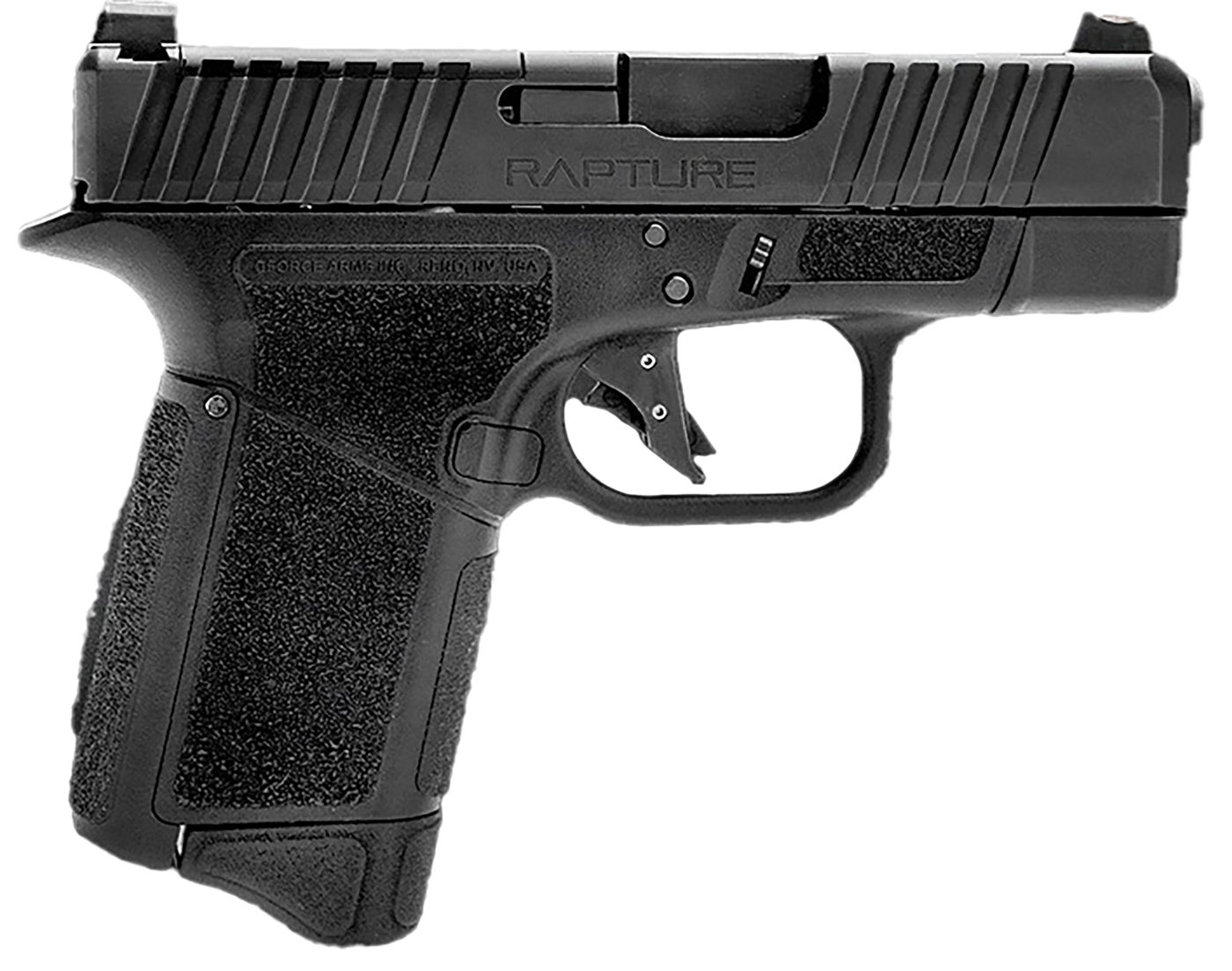 Gforce Arms GF932512BB Rapture Sub-Compact 9mm Luger 12+1 3.25in Black Stee