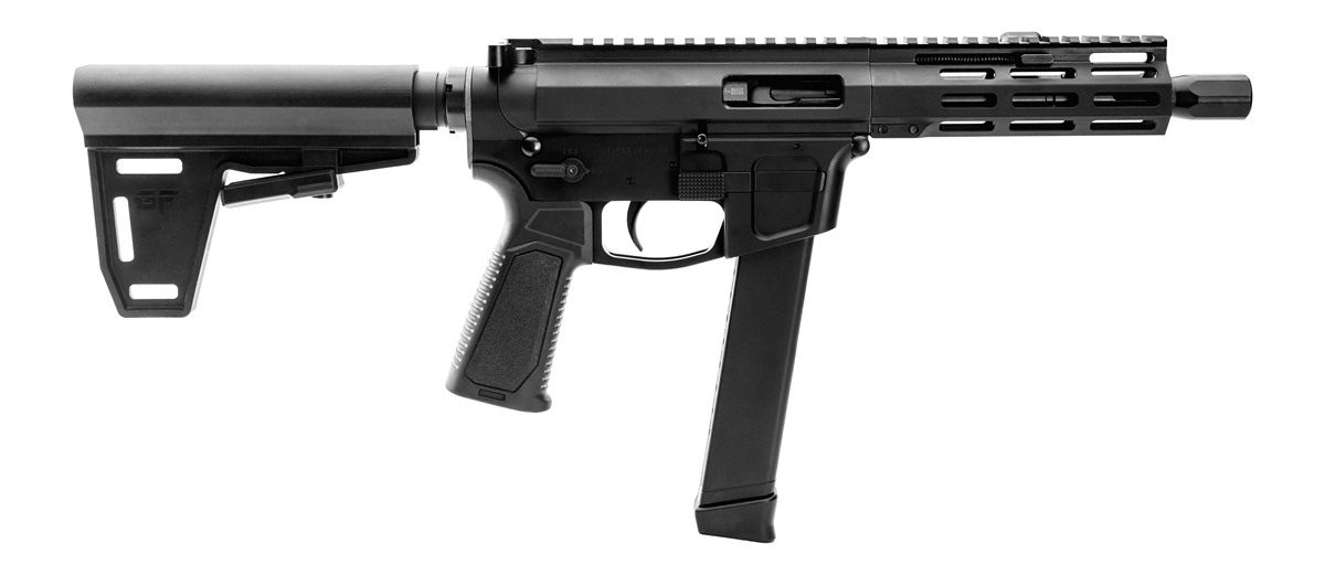 Gforce Arms GFHYB745 Jawbone 45 ACP 26+1 7in Black QPQ Threaded Barrel, Ano