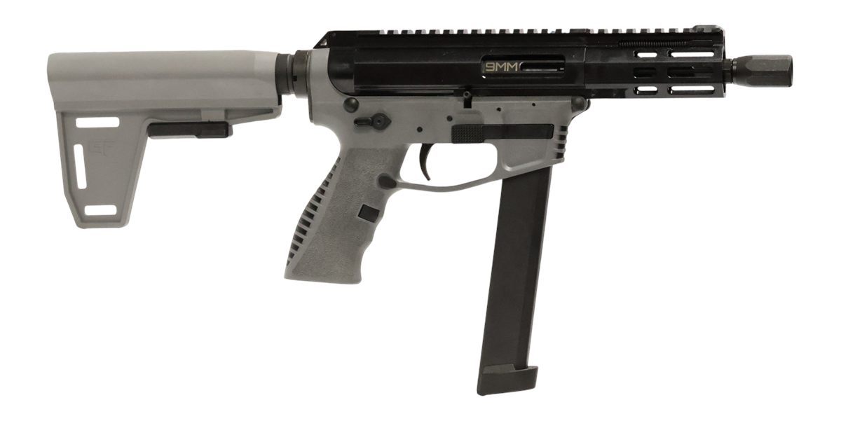 Gforce Arms Jawbone 9MM 5in BRL 33+1 RD MAG Tactical Gray
