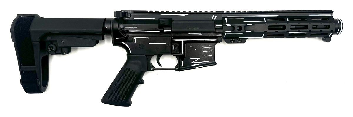 Zeus Arms Aether Darkside Stitch 5.56 Pistol 7.5in SBA3 Brace 1-30RD MAG