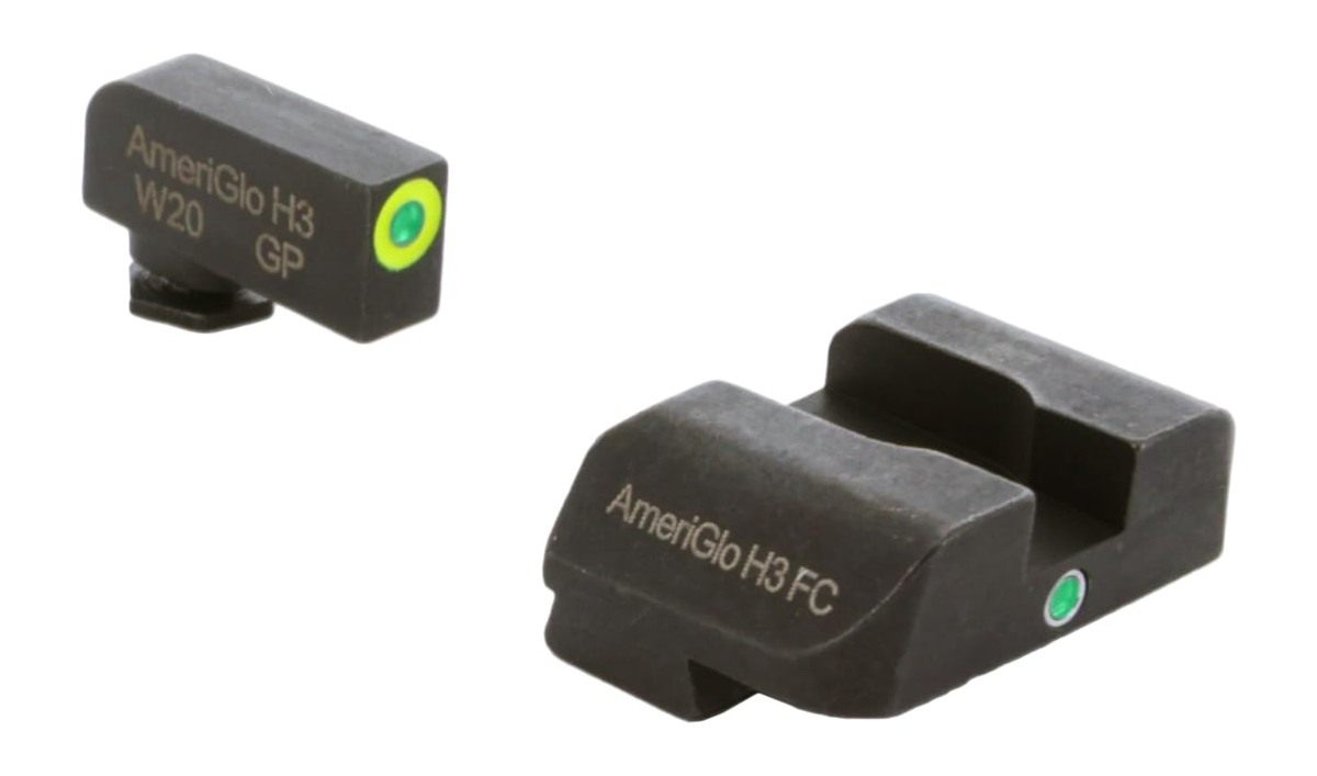 AmeriGlo i-Dot Series Sight Set for Glock - Fits Gen 1-4 9mm/.40/.380, 10mm