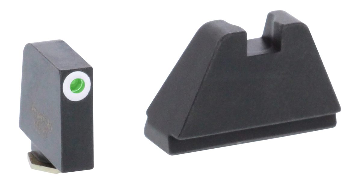 Ameriglo GL482 Optic Compatible Sight Set for Glock 5XL Tall Green Tritium