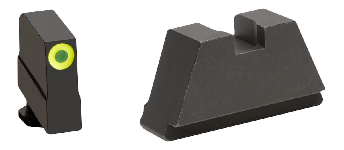 Ameriglo GL691 Optic Compatible Sight Set for Glock 3XL Tall Green Tritium