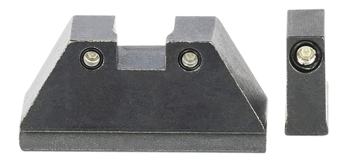 Ameriglo GL813 Optic Compatible Sight Set for Glock XL Tall Green Tritium B