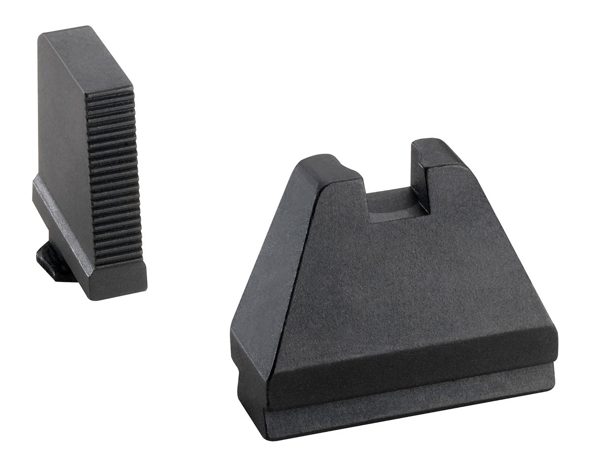 AmeriGlo Optic Compatible Sight Set for Glock - 9XL Tall Black Serrated .50