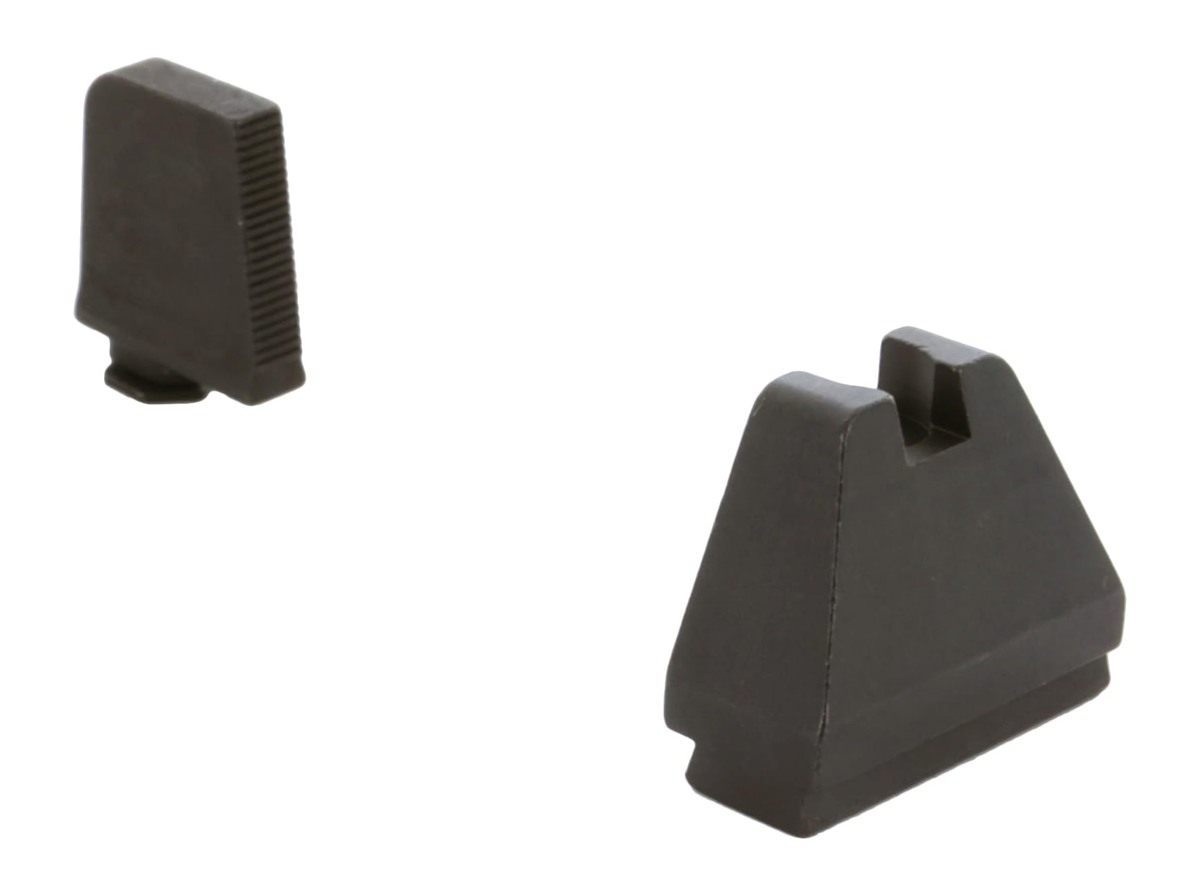 AmeriGlo Optic Compatible Sight Set for Glock - 9XL Tall Black Serrated .50 view 2