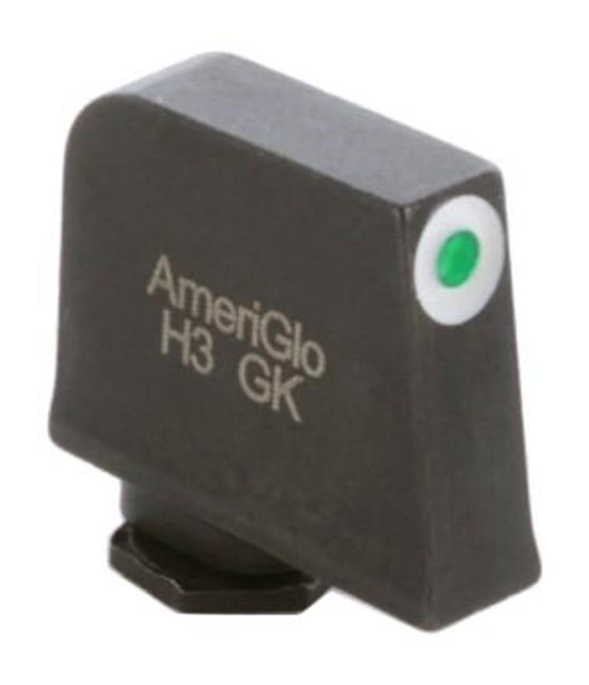 Ameriglo Tritium Front Handgun Sight for Glock Green with White