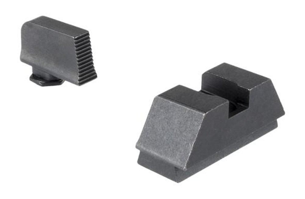 AmeriGlo Optics Compatible Handgun Sight Set for Glock Flat Black .295? Rea