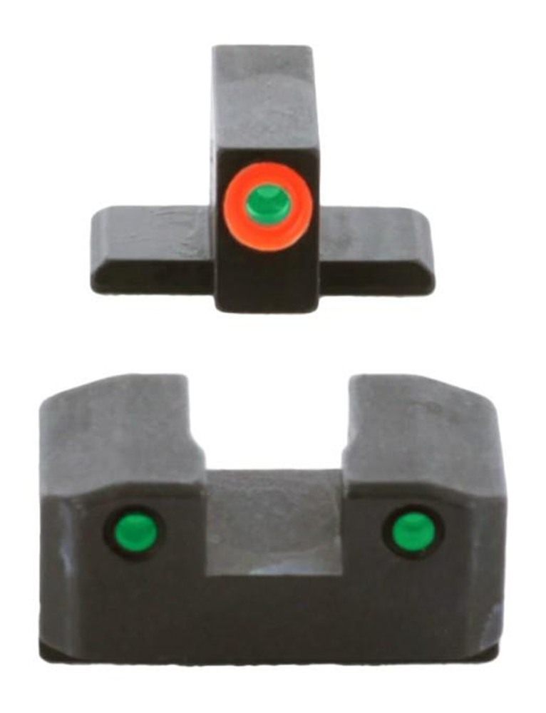 Ameriglo Trooper Tritium Handgun Sight Set for with 6 Front and 8 Rear Gree