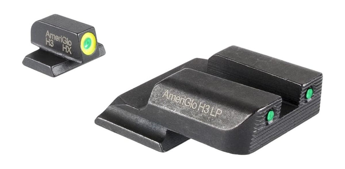 AmeriGlo Trooper Series - Three-Dot Green Tritium Design Springfield Set Fr
