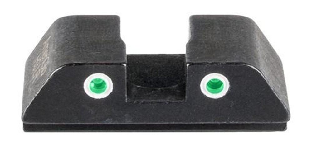 Ameriglo GL8113R Tritium Rear Sight for Glock Green White Outline view 3