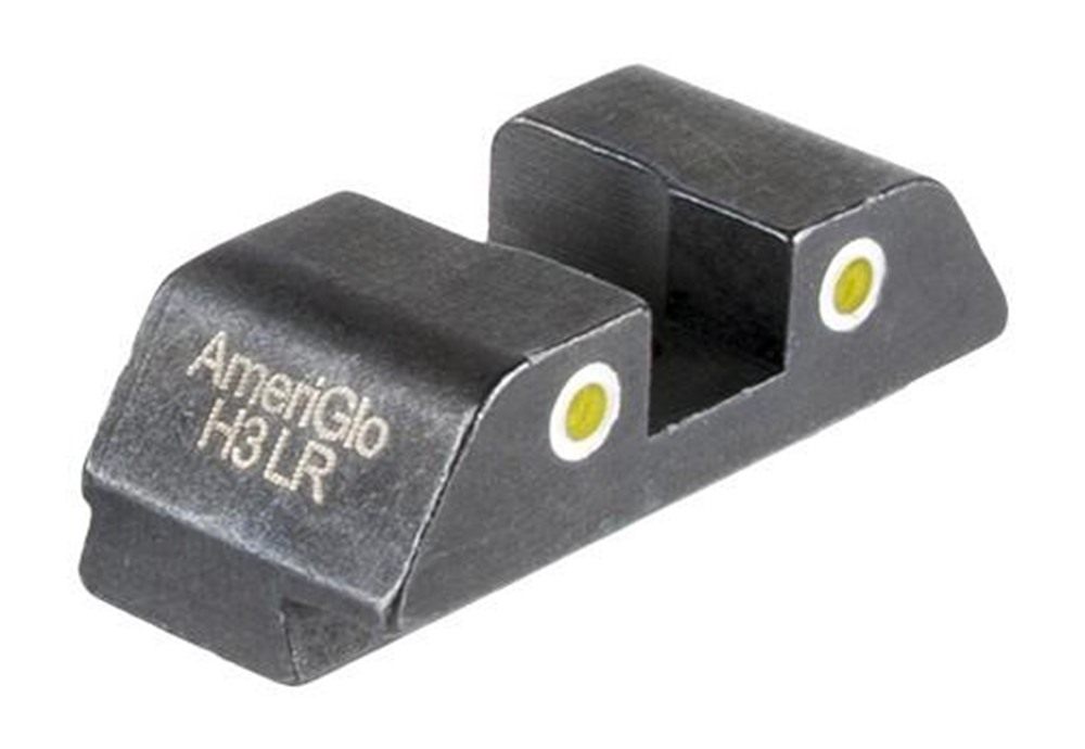 Ameriglo Tritium 2-Dot Rear Handgun Sight for Glock 42/43/43x/48 Yellow wit