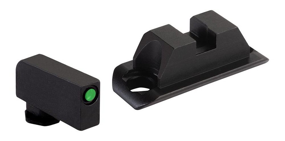 Ameriglo Optic Compatible Sight Set for Glock Gen 5 A-Cut Green with Black view 2