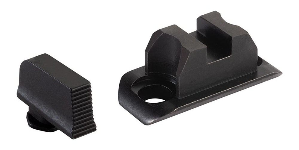 Ameriglo Optic Compatible Sight Set for Glock 43X/48 A-Cut Black Front and view 2