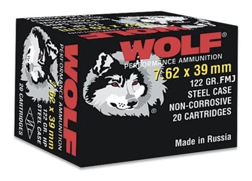 Wolf Performance Ammunition WPA Polyformance Rifle 7.62x39mm 123 gr FMJ 239