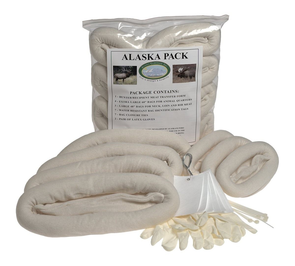 Alaska Game Bags Moose/Elk Includes Tags and Ties