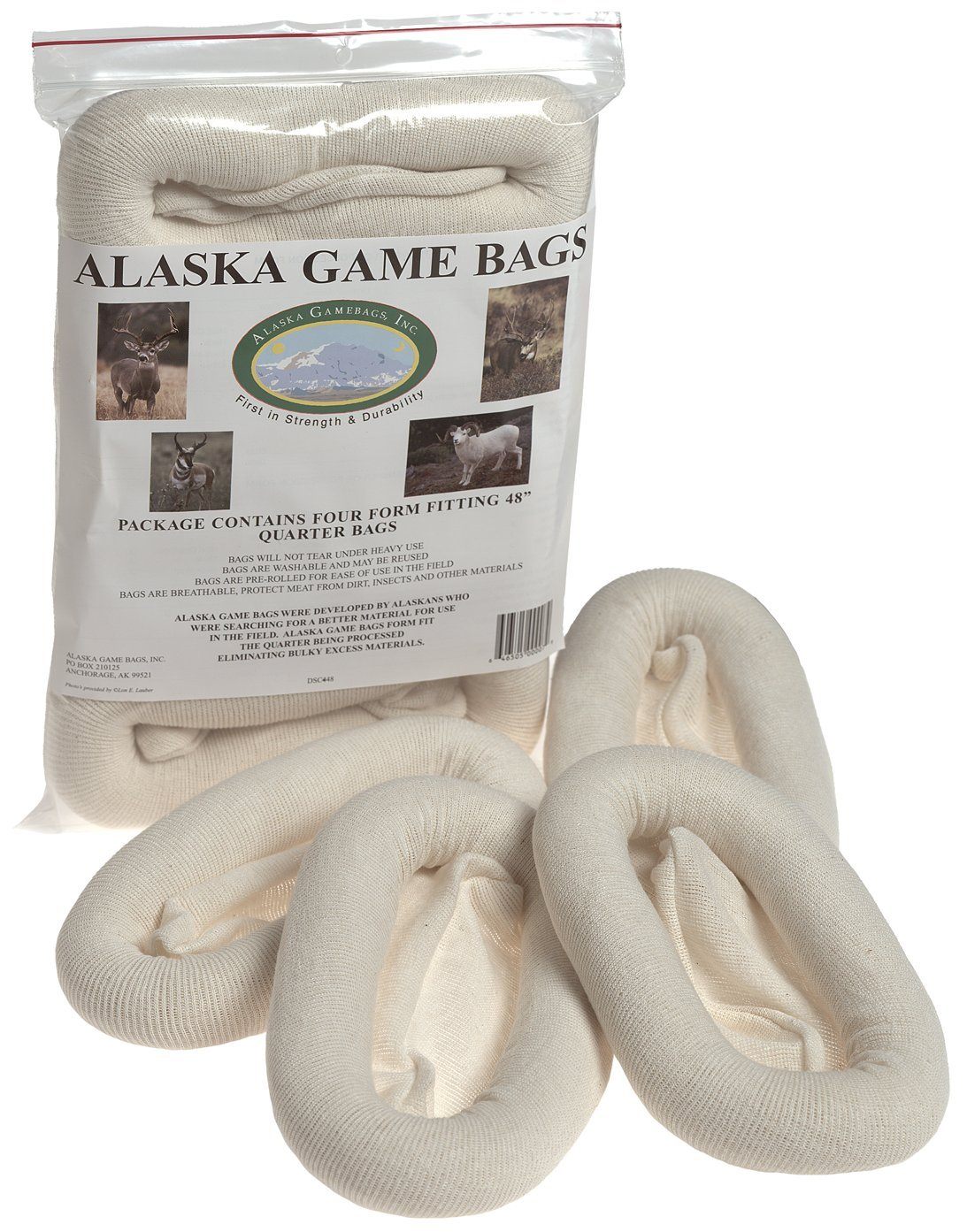 Alaska Game Bags Deer, Antelope and Sheep 48-Inch (Pack of Four)