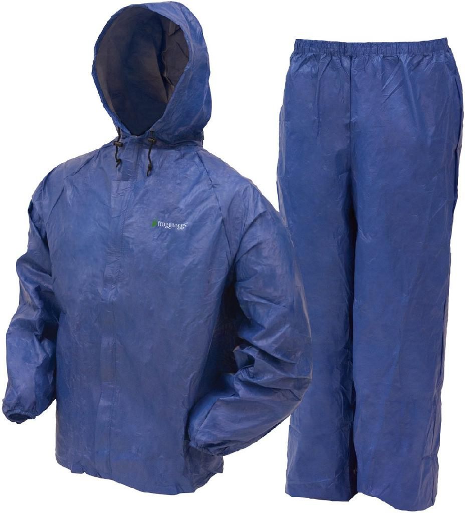 FROGG TOGGS MENS ULTRA-LITE 2 RAIN SUIT W/BAG (JACKET/PANT COMBO) BLUE-2X